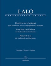 Concerto in D Minor for Cello and Orchestra Study Scores sheet music cover